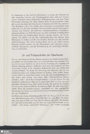 Ur- und Frühgeschichte der Oberlausitz