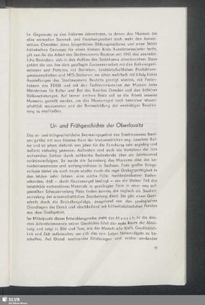 Ur- und Frühgeschichte der Oberlausitz