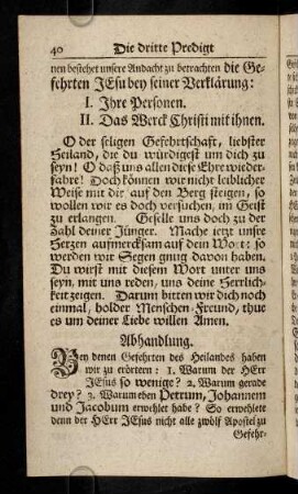 40-49, Bey denen Gefehrten des heilandes haben wir zu ...