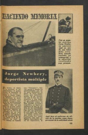 Haciendo memoria: Jorge Newbery, deportista múltiple