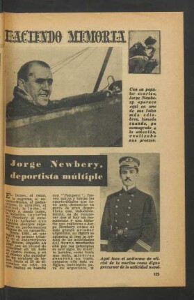 Haciendo memoria: Jorge Newbery, deportista múltiple