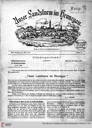 Hefte 1-4, März 1916