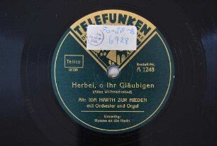 Herbei, o ihr Gläubigen : (Altes Weihnachtslied) / [J. F. Wade]