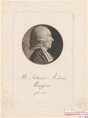 M. Johann Adam Mayer; geb. 1756