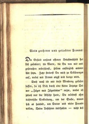 Mein geehrter und geliebter Freund!
