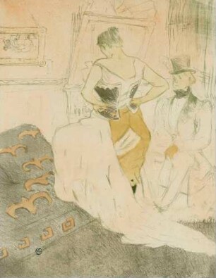 Elles. Femme en corset - Conquête de passage