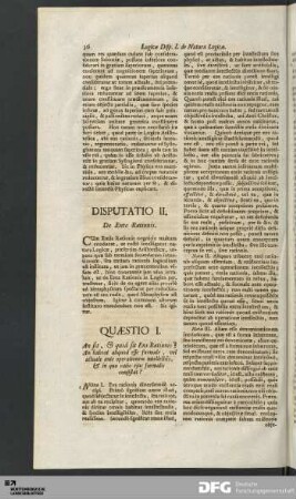 Disputatio II. De Ente Rationis.