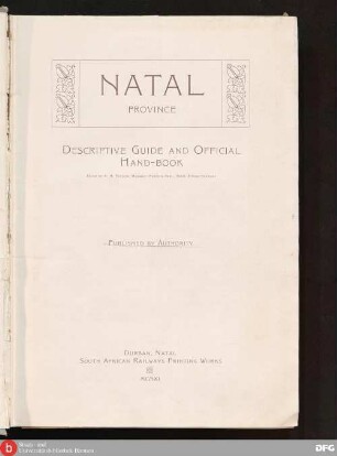 Natal province : descriptive guide and official hand-book
