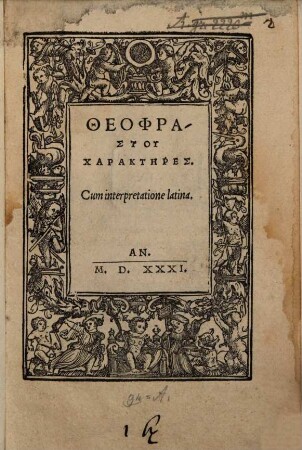 Libellus de Notis morum : Characteres