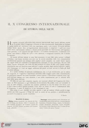 15: Il X congresso internazionale di storia dell'arte