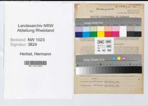 Entnazifizierung Hermann Herbst , geb. 21.10.1904 (Zollsekretaer)