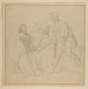 Faust und Mephisto im Studierzimmer