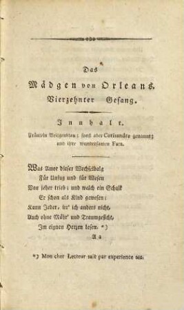Das Mädchen von Orleans, 3 (1810)