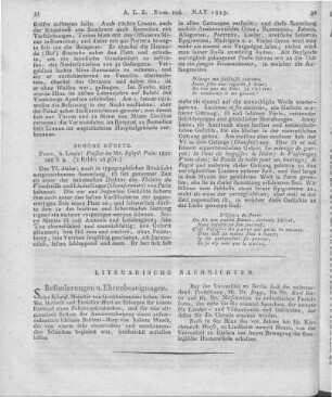 Pain, J.: Poesies. Paris: Louis 1820