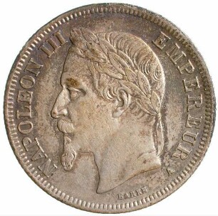 Münze, 2 Francs (FRF), 1867