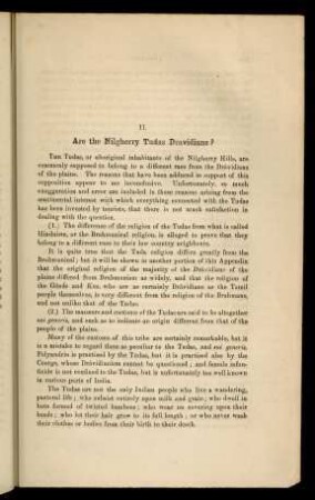 503-505, II. Are the Nilgherry Tudas Dravidians?