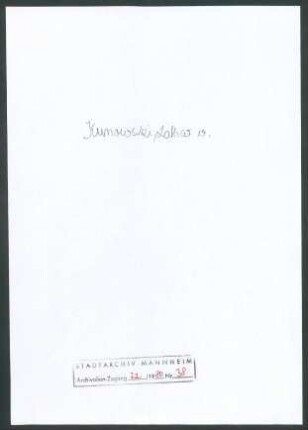 Kunowski, Lothar von, Direktion der Staatlichen Zeichenlehrerkurse, Düsseldorf an Wichert