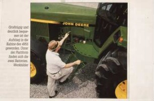 Fotografie: Arbeitsplatz, Traktor, Kabine, Ergonomie