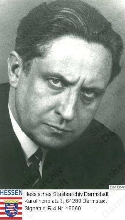 Ebert, Carl (1887-1980) / Porträt, Brustbild