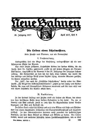 Die Leiden eines Schulmeisters