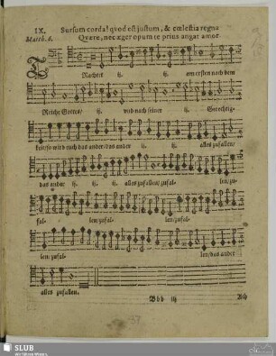 IX. Trachtet am ersten