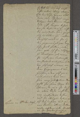 Brief an Franz Kirms