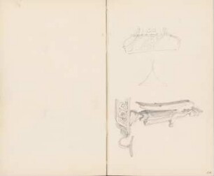 Reiseskizzen aus Athen, Venedig und Padua: Ansicht, Detail (aus: Skizzenalbum 4)