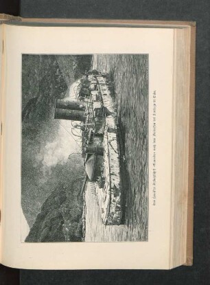 Das spanische Schlachtschiff "Oquendo" nach dem Seetreffen bei Santiago di Cuba