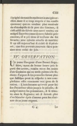 XV. Observation