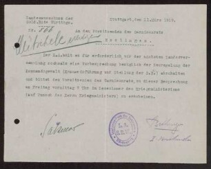 Neuaufbau des württembergischen Volksheeres