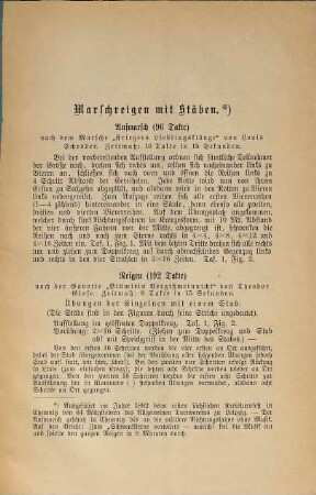 Reigen für das Turnen der Knaben, der Mädchen und der Erwachsenen, in zwanglosen, freien Heften herausgegeben, 6. 3 Reigen für Erwachsene [u.a.]