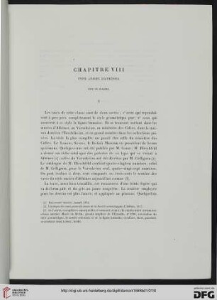 Chapitre VIII: Type ancien d’anthènes. Type de phalère