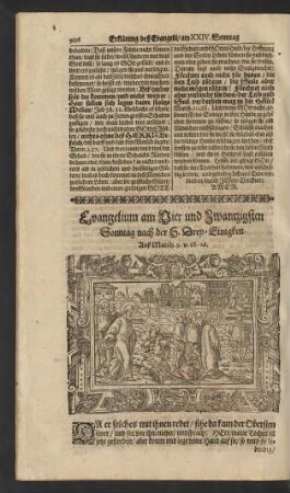 Evangelium am Vier und Zwantzigsten Sonntag nach der H. Drey-Einigkeit. ...
