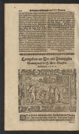 Evangelium am Vier und Zwantzigsten Sonntag nach der H. Drey-Einigkeit. ...