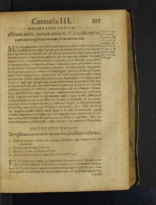 Observatio LXXXIII. Mater tutrix, tutelam amittens ob secundas nupitas, eam non reassumit mortuo secundo marito.