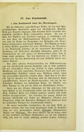 IV. Das Frankenreich