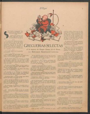 Greguerías selectas : A la manera de Ramón Gómez de la Serna