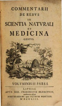 Commentarii de rebus in scientia naturali et medicina gestis, 2. 1753