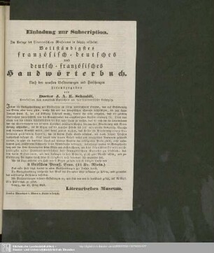 Einladung zur Subscription