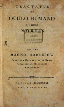 Tractatus de oculo humano et eiusque morbis