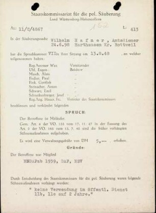 Hafner, Wilhelm