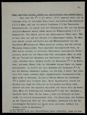 I. Absoluter Nullpunkt ist nicht erreichbar.