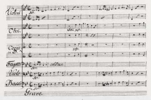 1. Notenseite der Partitur (Band 1)