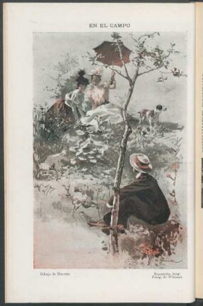 En el campo - Dibujo : Exposición Artal Fotog. de Witcomb