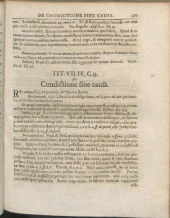 Tit. VII. IV. C. 9. De Condictione sine causa.