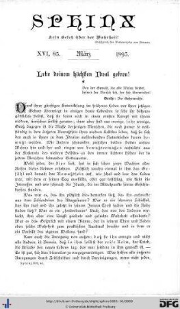 Heft 1 März 1893