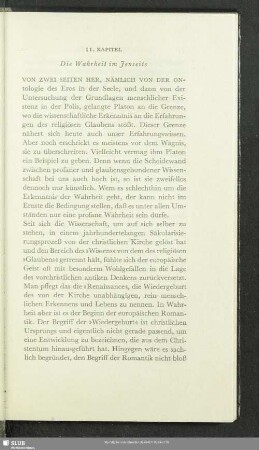 11. Kapitel. Die Wahrheit im Jenseits