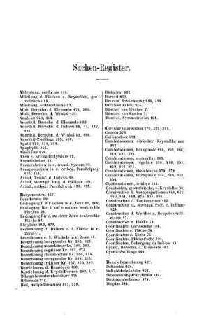 Sachen-Register.