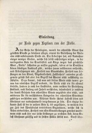 Demosthenes' ausgewählte Reden, 3. Reden gegen Leptines und Meidias