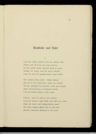 Heimkehr und Fahrt / Paul Gérardy